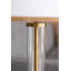 Lampe de table 16 x 16 x 24 po or et blanc avec cylindre en verre et base piédestal (assemblage de l'abat-jour requis)