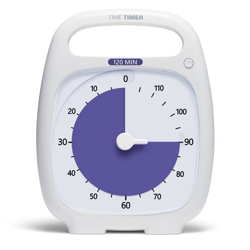 Time Timer PLUS 120 Minute Timer, White