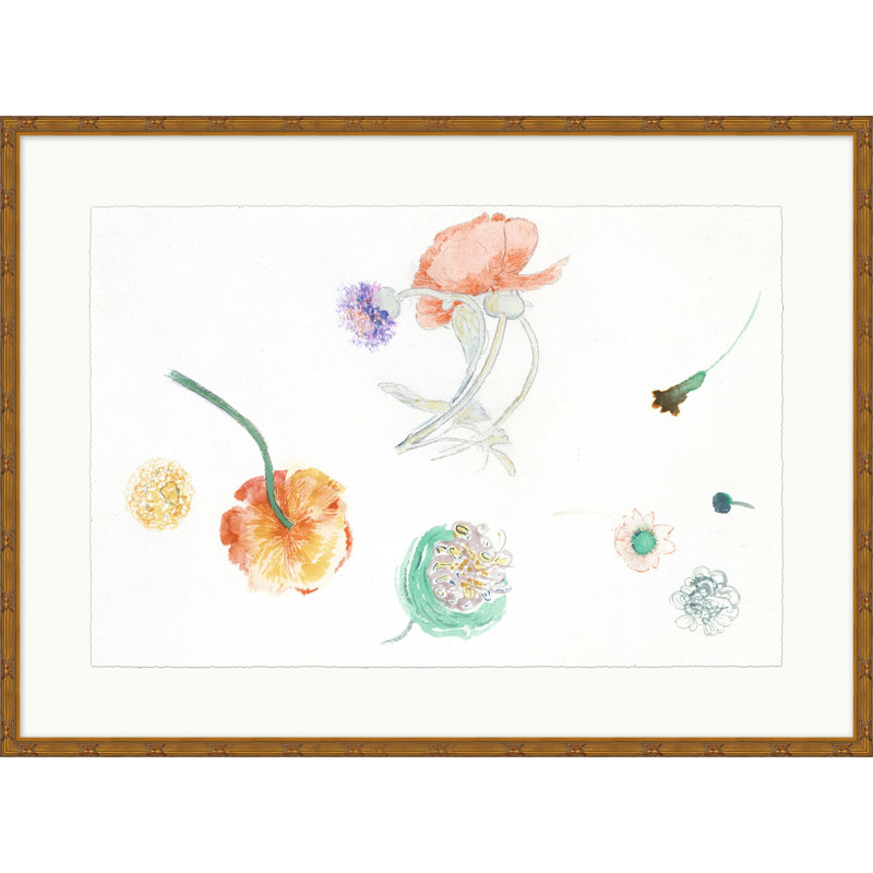 Croquis De Fleur Print by Lillian August