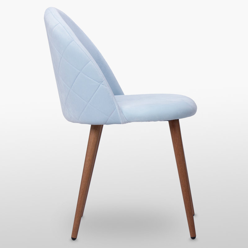 Heavener Upholstered Dining Chair, Blue, 4