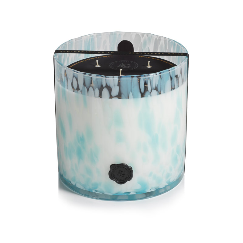 Apothecary Guild Opal Sunset Beach Scented Jar Candle with Glass Holder