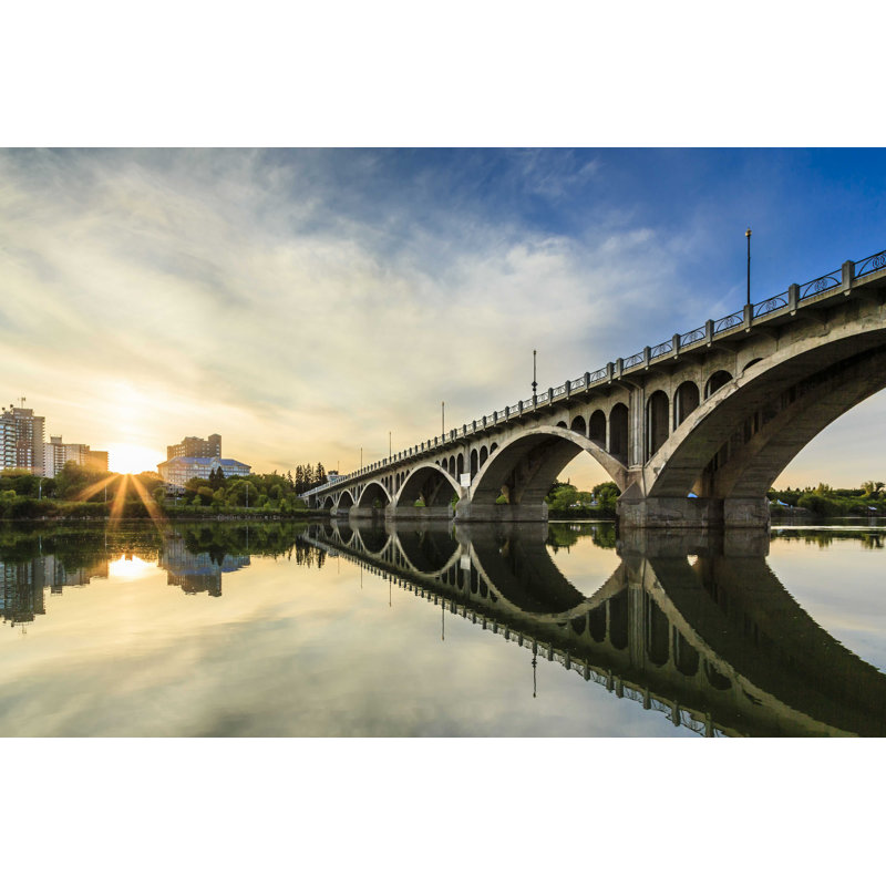 City of Saskatoon par Sprokop - Photographie sur toile tendue, H 8 po x l 12 po