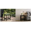 Table de bout extérieure Adirondack, table de bout pour patio en PEHD, vert