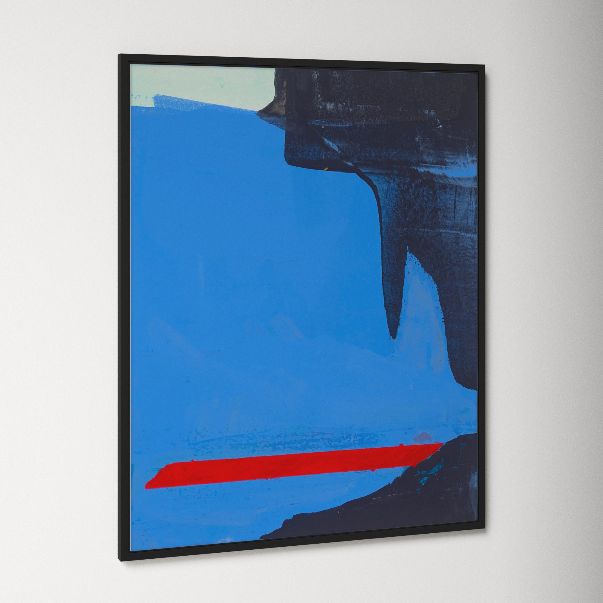 Beneath The Blue 3 by Andrea Stokes, Black Framed, 50" H x 40" W x 1.25" D