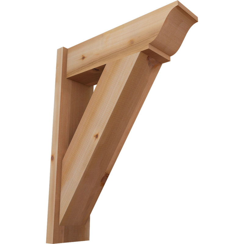 Persienne traditionnelle en bois rustique, P 24 po x H 32 po, Cèdre rouge occidental l 7 1/2 po (lisse)