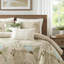 Édredon grand 6 pièces avec coussins décoratifs tissés en coton de style côtier lavable à la machine