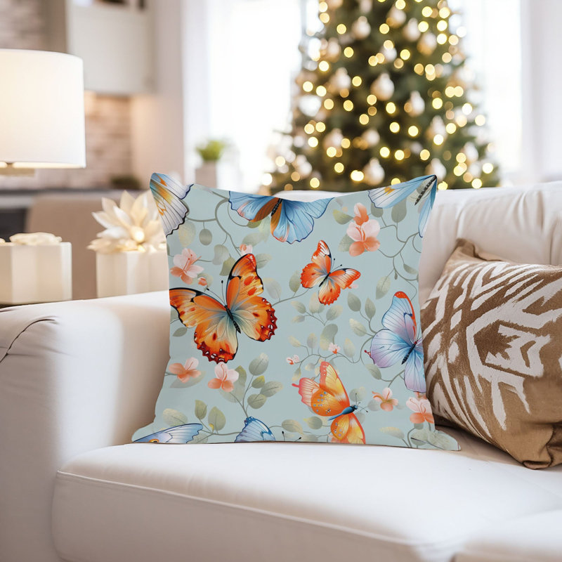 Animals Butterfly Pattern III Modern Butterflies, 20"H x 20"W