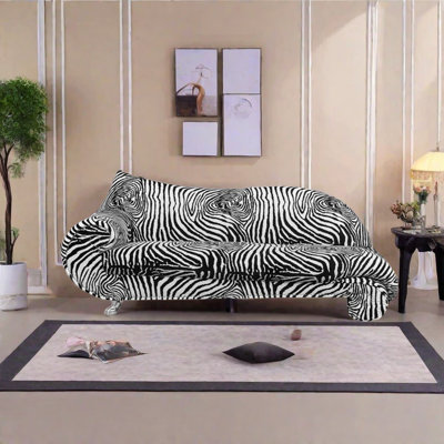 Chaise longue en tissu doux avec structure en bois