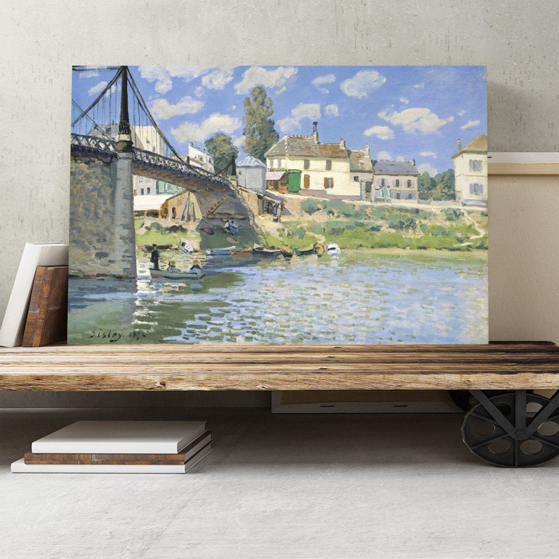 Alfred Sisley - Wrapped Canvas Painting, 50cm H x 76cm W