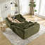 Chaise longue surdimensionnée pour l'intérieur, canapé-lit moderne en chenille à assise profonde avec coussins décoratifs et accoudoirs, canapé-lit pour le salon, chambre à coucher-133403594-133403590