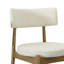 Tabourets de comptoir Mid-Century modernes naturels et beiges (sans table)-306845549-306845548