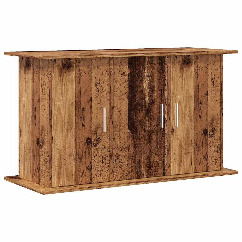 vidaXL Aquarium Stand Old Wood 101x41x58 cm Brown Engineered Wood - Fish Tank Cabinet - Image 3