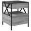 Daneli 40cm W Steel Bedside Table-2087432862