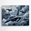 Transport, jets et bombardiers, art mural en métal bleu-1387138260