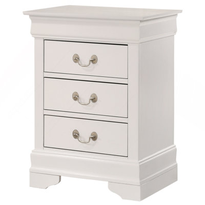 Charming White Traditional Nightstand