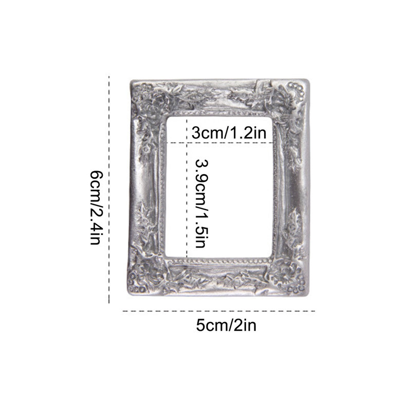 Rack Mini House Photo Frame, Argent