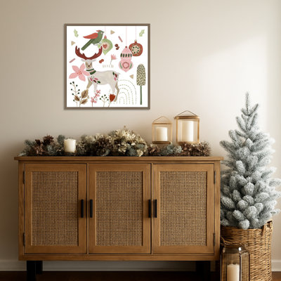 Reindeer Wishes V by Melissa Wang Framed Canvas Wall Art Print