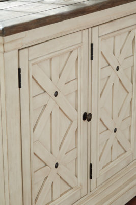 Bolanburg Antique White & Weathered Oak Dining Server