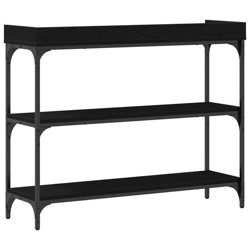 100cm Console Table, Black Oak