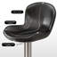 Chaise d'appoint noire à dossier solide (ensemble de 2)-209326285-209326284