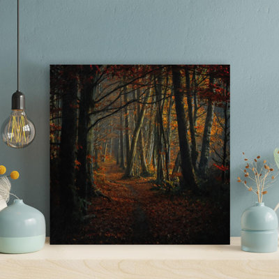 «Brown Trees On Brown Soil», reproduction d'art rectangulaire sur toile tendue 1 pièce