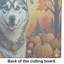 Planche à découper en verre Siberian Husky