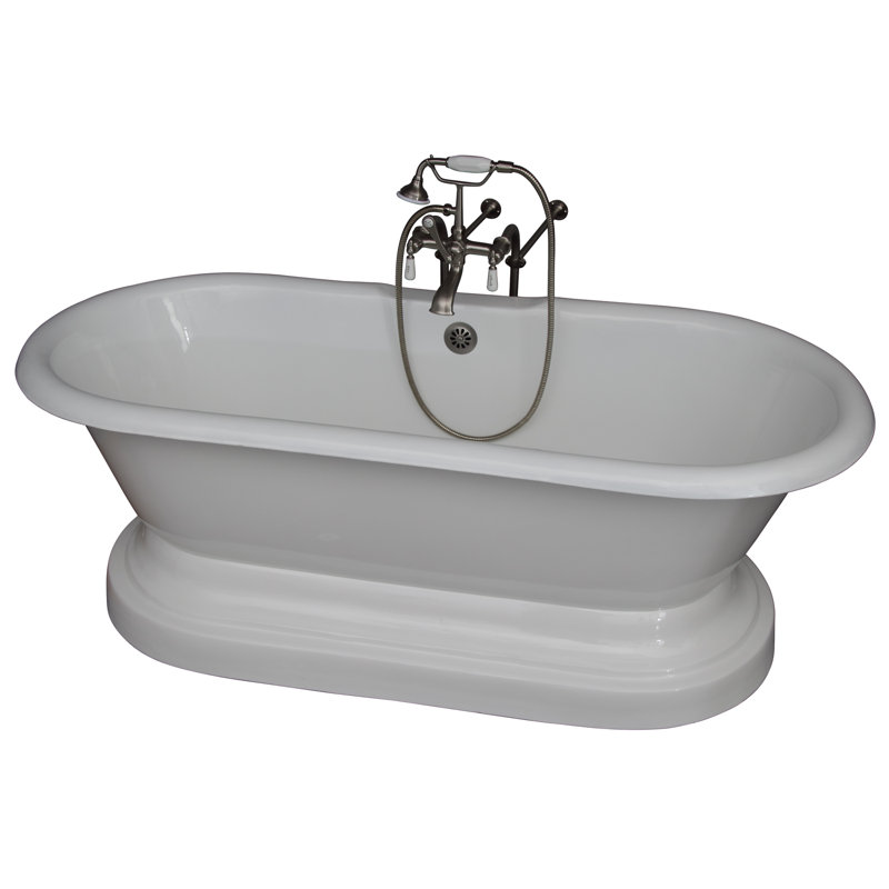 Baignoire de trempage en fonte avec robinet 61 "x 31" Columbus