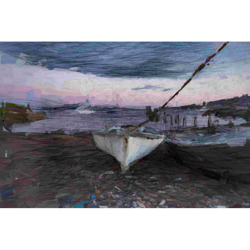 " Row Boat Roped ", 32" H x 48" W  