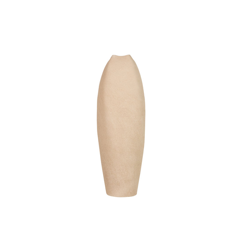 Ceramic / Porcelain Table Vase, Brown, 60cm H x 20cm W x 20cm D