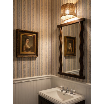 Livia Rectangle Solid Wood Mirror