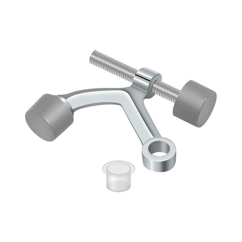 Door Stop, Polished Chrome