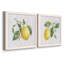 Lemon Fresh I - ensemble de 2 peintures sur toile encadrées-986507308-986507309