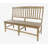 Averie Extendable Pine Solid Wood Top Trestle Base Dining Set