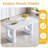 64.5 x 35.4 Inch Stylish Marble Textured Dining Table, Perfectly Blending Simplicity And Transparency. Made of MDF Material