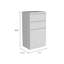 Commode 2 tiroirs Cassel - blanc