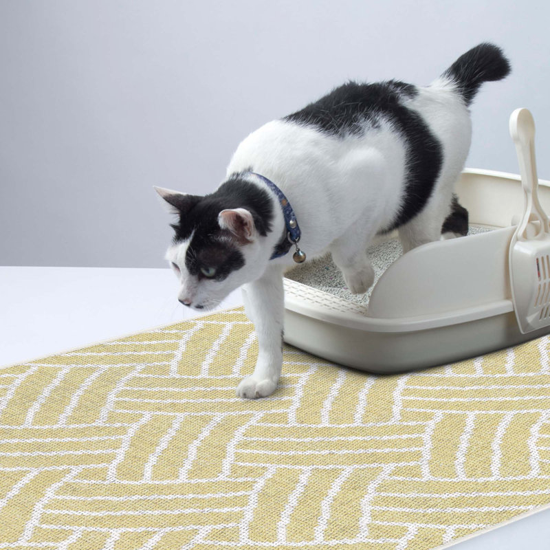 Litter Mat, Banana Cream Yellow