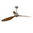 52" Ceiling Fan With Lights Quiet DC Motor 3 ABS Blade Ceiling Fans 6 Speed Levels,Reversible Ceiling Fan, For Patio Living Room, Bedroom, Office,Indoor. + Walnut-316475292-316475288