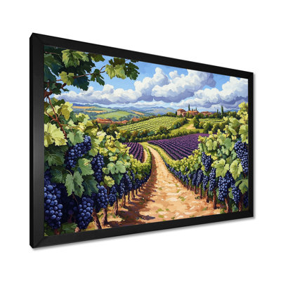 Vineyard In California Summer I - vignoble, art mural