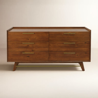 Walter 63 " Acacia Dresser Double Dresser