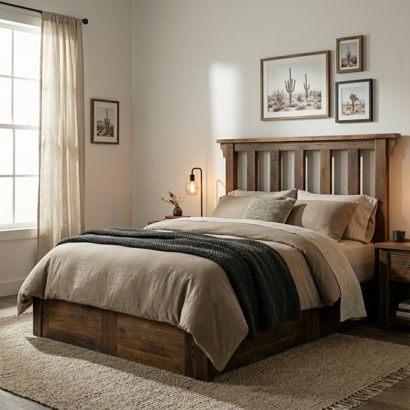 Lit plateforme Fireside Lodge Barnwood, Lit double