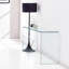 Glass Console Table, Transparent Tempered  Glass Console Table With Rounded Edges Desks, Sofa Table
