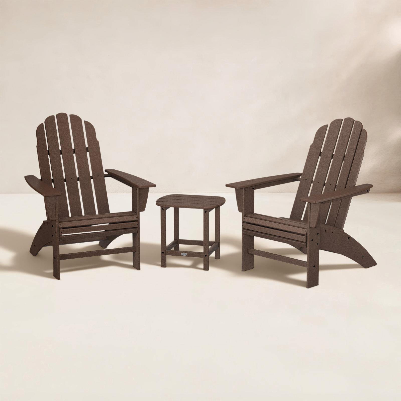 POLYWOOD® Vineyard 2-Person Patio Seating Group, Mahogany