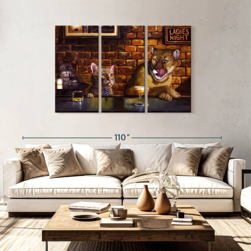 Ketti On The Prowl, 48" H x 74" W