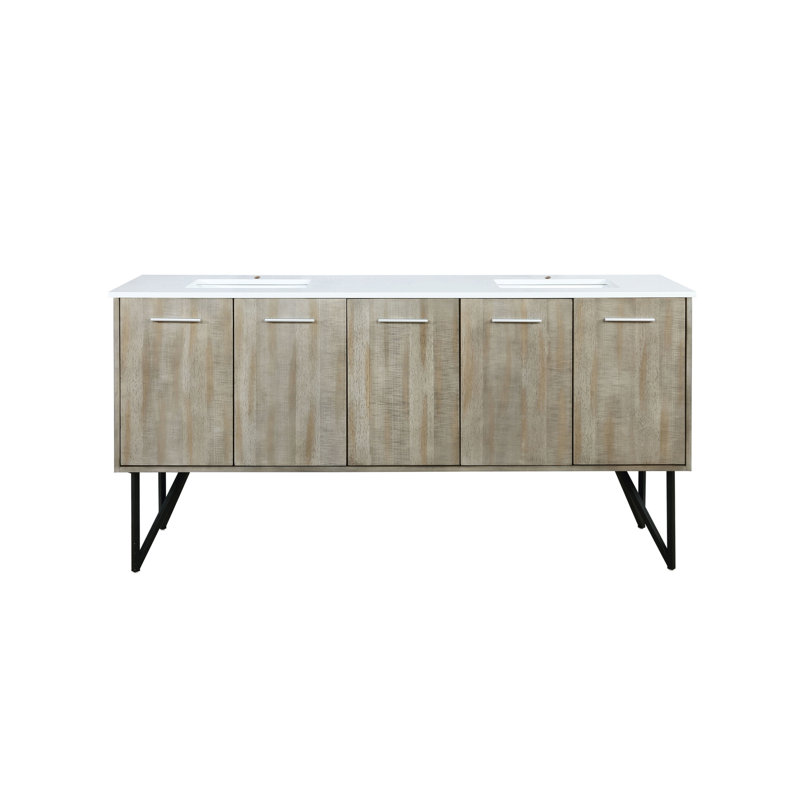 Double Bath Vanity with Quartz Top