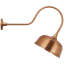 Thomas O'Brien, "Academy 26" Angled Flynn Barn Light in Soft Copper with 12.5" Rockhouse Shade-41972395