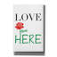«Love Lives Here» par Cesare Bellassai, art mural sur toile-1309111889