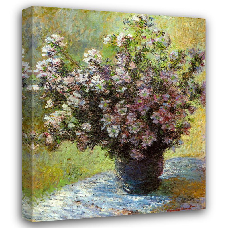 «Lark Manor ™», reproduction d'art sur toile tendue par Monet, Claude: Vase de fleurs, 1881, H 34 po x l 28 po