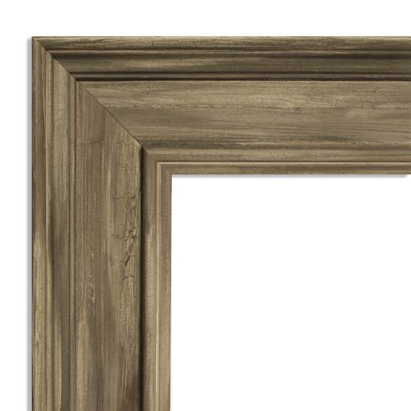 Tico Flat Mirror, 30" H x 24" W, Gray