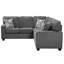 Canapé modulaire rembourré 2 pièces Waylen