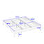 Base de lit plateforme en bois avec lattes-830794223-830794221